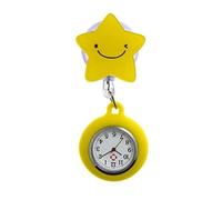 YUGSHNKFC Reloj de enfermera de solapa colgante con broche de silicona con diseño de clip para comprobar rápidamente la hora de la clínica, ajuste de clínicas, reloj profesional de enfermera, R