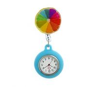 YUGSHNKFC Reloj de enfermera de solapa colgante con broche de silicona con diseño de clip para comprobar rápidamente la hora de la clínica, ajuste de clínicas, reloj profesional de enfermera, N
