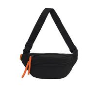YUGSHNKFC Riñonera con correa ajustable de nailon, bolsa cruzada para entrenamiento al aire libre, caminar, viajes, Black, Bolsa de hombro