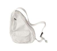 YUGSHNKFC Riñonera cruzada para hombres y mujeres, bolsa de lona de moda, versátil y moderna, White, Bolsa de hombro