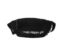 YUGSHNKFC Riñonera cruzada para mujer, para viajes, caminar, correr, senderismo, ciclismo, ajustable, Black, No pendant, Bolsa de hombro