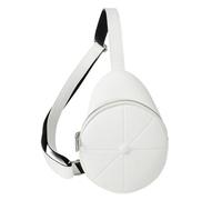 YUGSHNKFC Riñonera de poliuretano de gran capacidad, a la moda, para mujeres y niñas, versátil, White, Bolsa de hombro