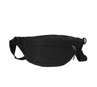 YUGSHNKFC Riñonera multifuncional para mujeres y hombres, con correa ajustable, casual, para viajes, senderismo, Black, Bolsa de hombro