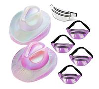 YUGSHNKFC Shining - Riñonera elegante para fotos, despedida de soltera, sombrero de novia