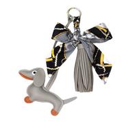 YUGSHNKFC Sophisticated Dachshund Key Holder Enhances Styles and Personality Effortlessly Leather Tassels Bag Charm for Key Dog Ornament
