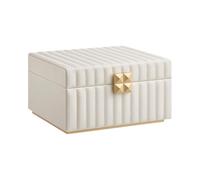 YUGSHNKFC Soporte de joyería contemporáneo, elegante ataúd de 2 capas con gafas, elegante expositor de 2 capas
