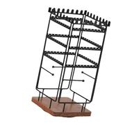 YUGSHNKFC Soporte de joyería giratorio 360 elegante expositor para múltiples pendientes y collares, elegante estante de almacenamiento para accesorios