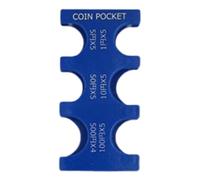 YUGSHNKFC Soporte para monedas que ahorra espacio con bandejas extraíbles portátil para separar juegos de monedas y fácil acceso para uso diario en el hogar, Blue