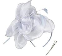 YUGSHNKFC TeaParty - Tocado para el pelo francés para mujer, diadema de flores de organza elegante