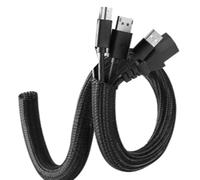 YUGSHNKFC Toldos De Cordón Seguridad para Animales Blancos Multifilamento Poliéster 19mm del Hogar Funda Cable Automóvil 2 Uds.
