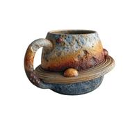 YUGSHNKFC Vasos con Temática De Astronomía Tazas Cerámica Forma Planeta Resistentes Calor Patrón Planeta Solar Decoración Cocina Temática Espacial Única