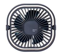 YUGSHNKFC Ventilador portátil de 5 Pulgadas con alimentación USB, Ventilador de pequeño y silencioso, ángulo Ajustable, 3 velocidades, Personal para hogar, Dormitorio, pequeña, silencioso para USB