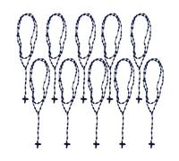 YUGSHNKFC Vibrante collar de nailon tejido a mano, ajustable, collar de cruces de nailon tejido a mano, accesorio para creadores de tendencias, Nailon