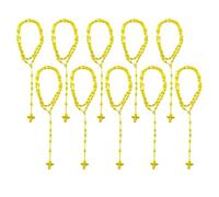 YUGSHNKFC Vibrante collar de nailon tejido a mano, ajustable, collar de cruces de nailon tejido a mano, accesorio para creadores de tendencias, Nailon