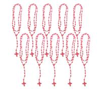 YUGSHNKFC Vibrante collar de nailon tejido a mano, ajustable, collar de cruces de nailon tejido a mano, accesorio para creadores de tendencias, Nailon