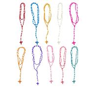 YUGSHNKFC Vibrante collar de nailon tejido a mano, ajustable, collar de cruces de nailon tejido a mano, accesorio para creadores de tendencias, Nailon