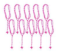 YUGSHNKFC Vibrante collar de nailon tejido a mano, ajustable, collar de cruces de nailon tejido a mano, accesorio para creadores de tendencias, Nailon