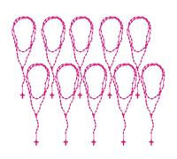 YUGSHNKFC Vibrante collar de nailon tejido a mano, ajustable, collar de cruces de nailon tejido a mano, accesorio para creadores de tendencias, Nailon