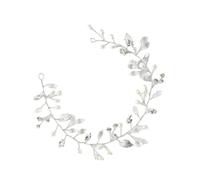 YUGSHNKFC Vid de pelo de perlas de moda para mujer, diamantes de imitación únicos y perlas, diadema de novia, hecha a mano, accesorios de fiesta