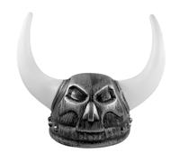 YUGSHNKFC Warrrior Vikinges Cascos con cuernos Medievales Vikinges Edad Cuernos Vikinges Cascos Berserker Soldado Guerrero Sombrero Sallet