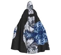 Yugtaee Little Tiger In Space - Capa con capucha para adultos, para juegos de rol, disfraces de escenario, fiestas, fácil cuidado