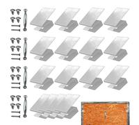 Yugugomo Clips De Tablar Ventanas,Sujetador Fijo Reutilizable - Sujetadores Reutilizables Para Contrachapado De Tormenta | Para Dormitorio Apartamento Cocina Casa Hotel Baño