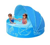 Yugugomo Piscina Infantil con Sombrilla, Plegable para Actividades Acuáticas Veraniegas, Piscina Pequeña con Sombra, para Parque Playa Jardín Niños Niñas