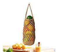 Yugugomo Portafrutas Boho - Red De Almacenamiento Tejida A Mano Para Frutas Y Verduras De Cocina,Cesta Colgante Para Cebolla | Para Hogar Apartamento Dormitorio Balcón Despensa Entrada