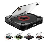 Yuguz Portable CD Player, 2025 New Bluetooth Compatible Small CD-Players with Headphones, Supports CD/USB/BT and Repeat Modes (Black)
