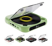 Yuguz Portable CD Player, 2025 New Bluetooth Compatible Small CD-Players with Headphones, Supports CD/USB/BT and Repeat Modes (Green)