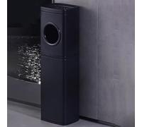 YUGXTH Cenicero de Pie, de Metal, for Desechar Colillas de Cigarrillos en Exteriores, Resistente, for Uso Comercial, con Cubo Interior Extraíble for Parques(Nero)