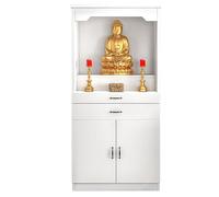 YUGXTH Mesa de Altar, Mesa de Puja Maciza con Almacenamiento, Santuario de Meditación Budista, Mesa de Incienso China for Oraciones, Adivinación y Adoración(Wit,80cm/31.5in)