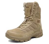 YUHAI Hombre Botas de Combate Botas de Trabajo tácticas Botas Militares Botas de Senderismo Botas de montaña Transpirable para al Aire Libre Camping Senderismo Montañismo,Sand-39(UK 6.5)
