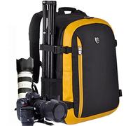 YuHan Mochila para cámara de fotos y accesorios de gran capacidad, impermeable, protección contra impactos, interior acolchado y funda impermeable adicional, compatible con Canon, Nikon, Sony, Nikon, Olympus, Samsung