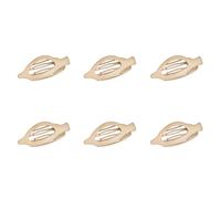 yuhlkopm 6 unids/set garras de fácil sin carga Clips de garra 6 unids/set mandíbula para cabello 6 piezas resorte ligero fácil francés, Beige, 12.4 * 3.4 * 4.7 CM