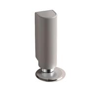 yuhlkopm Topes magnéticos extensibles para puertas, silenciosos, sin necesidad de taladrar, con cuña, ideales para habitaciones, dormitorios, estudios y.., gris