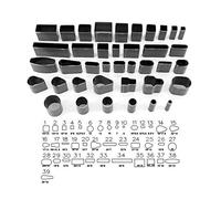 Yuhtech 39 Pcs Perforadora de cuero Profesional para Herramienta Hecha a Mano DIY