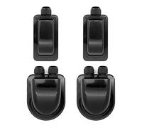 Yuhtech 4 Pcs Negro Cable Techo Pasaventanas Compartimento in ABS Entrada de Cable Solar ABS Impermeable para Caravanas, Caravan, Camper, Barcos, 2pcs 1- Way, 2pcs 2-Way