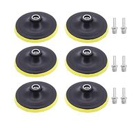 Yuhtech 6 Pcs 5 Pulgada 125mm Plato de Lijado con Soporte M14 para Taladro y Amoladora Angular