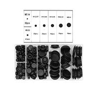 Yuhtech Arandelas de Goma, 170 Pcs 7 Tamaños Surtido de Arandelas de Goma Kit Juego de Surtido de Arandelas de Goma Tapones de Goma para Cable, Alambre, Enchufe