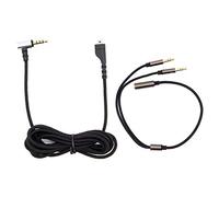 Yuhtech Cable de Repuesto de 2M para SteelSeries Arctis 3 5 7 Arctis Pro Wireless Gaming Headset, con adaptador en Y de 30 cm