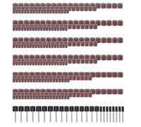 Yuhtech Juego de 384 manguitos de lijado, juego de tambor de lijado parcial, 360 casquillos para lijadora de tambor y 24 mandriles de tambor, bandas de lijado, taladro abrasivo para herramienta