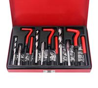Yuhtech Juego de 88 piezas de reparación de roscas helicoidal M6 M8 M10 kit de reparación de taladro de acero inoxidable