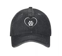YUHUPMXAV Gorra de béisbol Estampada con Huellas de Perro en Forma de corazón de Amor Unisex y Gorra Ajustable de Camionero de Padre