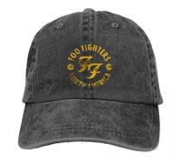 YUHUPMXAV Sombrero de béisbol Lavado de Hombre FF Trucker Snapback Gorra de Padre Foo Band Fighters Gorras de Golf
