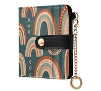 Yuiboo Colorful Sea Creature Ocean - Cartera plegable para mujer, cierre magnético compacto único como regalo, Desert Abstract Rainbow, one size, Art Deco
