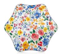 Yuiboo England Tudor Rose - Paraguas de flores de verano para lluvia, lluvia, sol y viento, paraguas con tira reflectante, paraguas para la escuela y viaje para niños con cierre a prueba de pellizcos