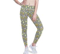 Yuiboo Leggings de yoga con diseño de corazón y aguacate para mujer, sin costuras, suaves y suaves, Varios colores, X-Large