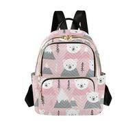 Yuiboo Mochilas acolchadas para la universidad, bolsa de viaje acolchada para mujeres y mujeres, oso polar montaña, Polar Bear Mountain, M, Mochilas de mochila