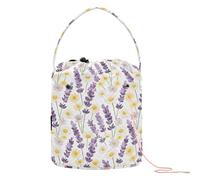 Yuiboo Simple Safaris - Bolsa de hilo de ganchillo pequeña bolsa de almacenamiento portátil para herramientas de tejer suministros de punto